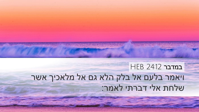במדבר 24:12 HEB Bible Verse Image