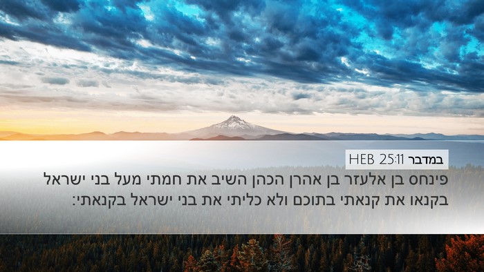 במדבר 25:11 HEB Bible Verse Image