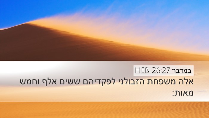 במדבר 26:27 HEB Bible Verse Image