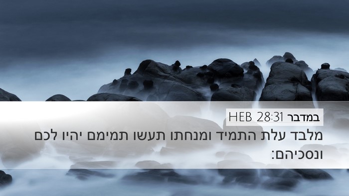 במדבר 28:31 HEB Bible Verse Image