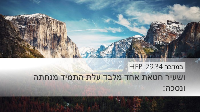 במדבר 29:34 HEB Bible Verse Image