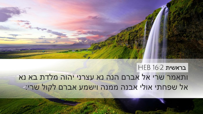 בראשית 16:2 HEB Bible Verse Image
