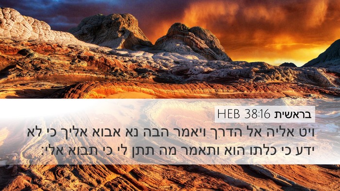 בראשית 38:16 HEB Bible Verse Image