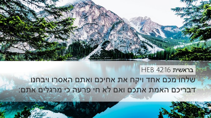 בראשית 42:16 HEB Bible Verse Image