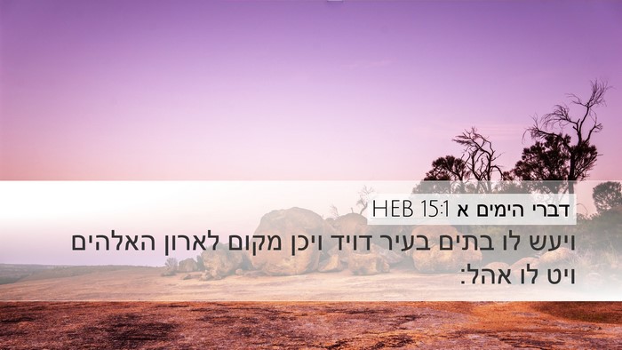דברי הימים א 15:1 HEB Bible Verse Image