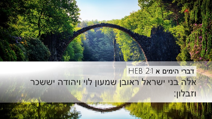דברי הימים א 2:1 HEB Bible Verse Image