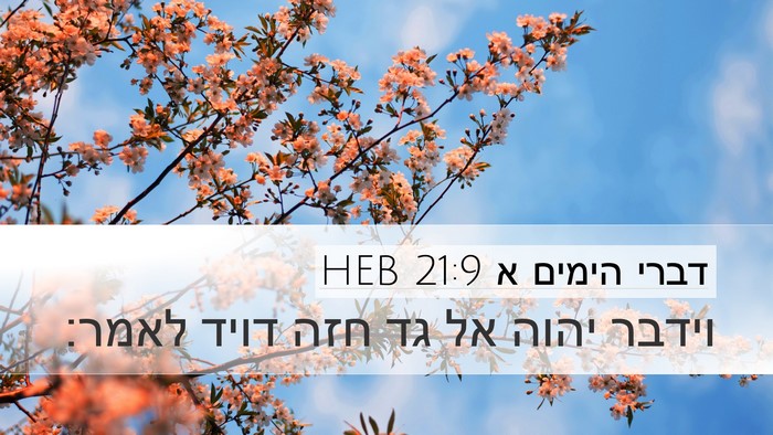 דברי הימים א 21:9 HEB Bible Verse Image