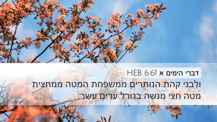 דברי הימים א 6:61 HEB Bible Verse Image