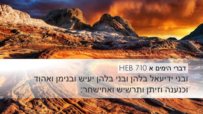 דברי הימים א 7:10 HEB Bible Verse Image