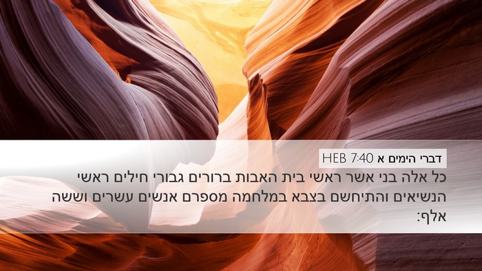 דברי הימים א 7:40 HEB Desktop Wallpaper - כל אלה בני אשר ראשי בית - Desktop Bible Verse Wallpaper