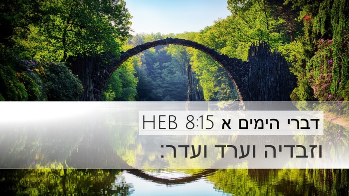 דברי הימים א 8:15 HEB Desktop Wallpaper - וזבדיה וערד - Desktop Bible Verse Wallpaper