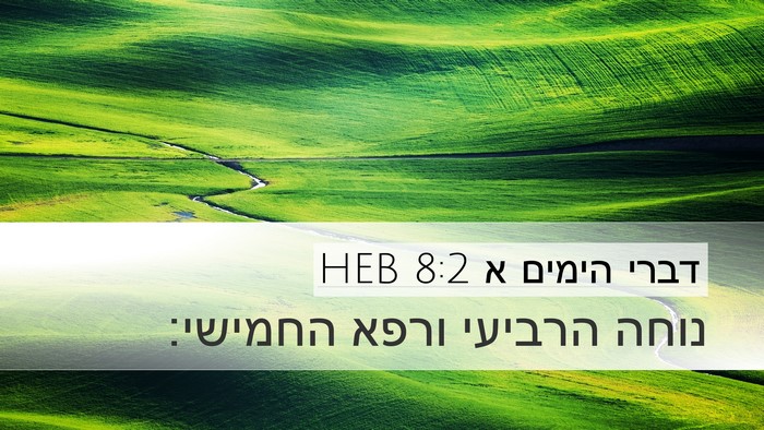 דברי הימים א 8:2 HEB Desktop Wallpaper - נוחה הרביעי ורפא - Desktop Bible Verse Wallpaper