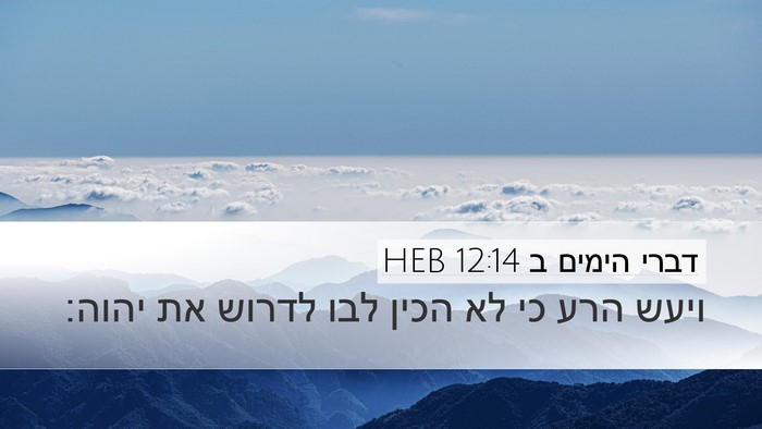 דברי הימים ב 12:14 HEB Bible Verse Image