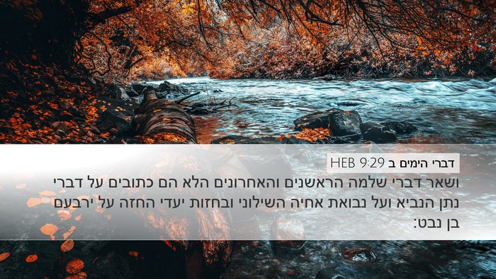 דברי הימים ב 9:29 HEB Bible Verse Image