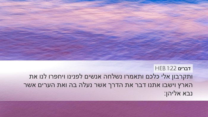 דברים 1:22 HEB Bible Verse Image