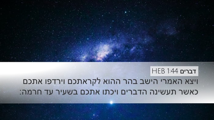 דברים 1:44 HEB Bible Verse Image