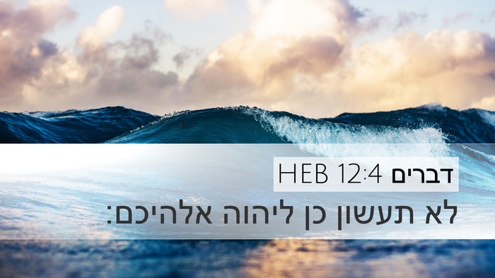 דברים 12:4 HEB Bible Verse Image