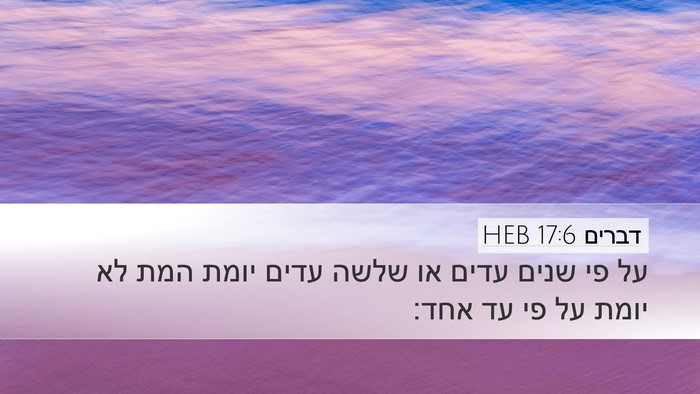דברים 17:6 HEB Bible Verse Image