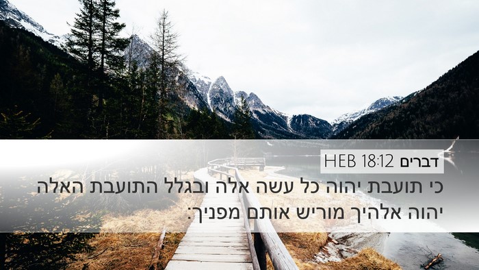 דברים 18:12 HEB Bible Verse Image
