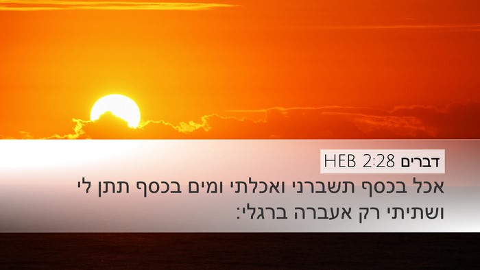 דברים 2:28 HEB Bible Verse Image