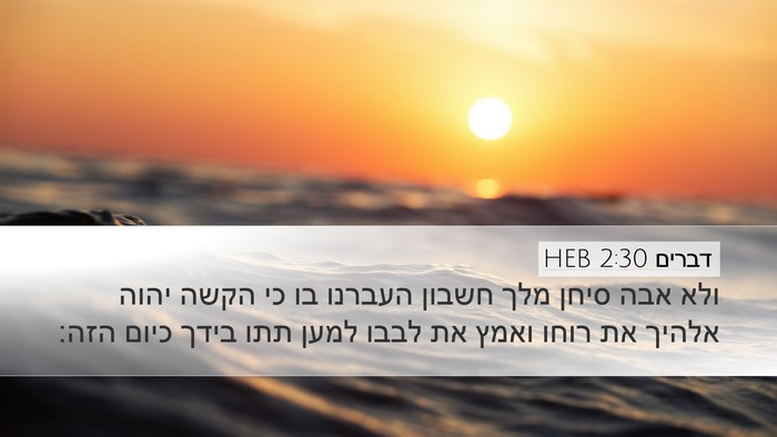 דברים 2:30 HEB Bible Verse Image