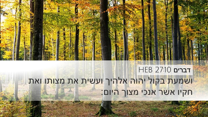 דברים 27:10 HEB Desktop Wallpaper - ושמעת בקול יהוה אלהיך - Desktop Bible Verse Wallpaper