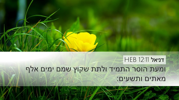 דניאל 12:11 HEB Bible Verse Image
