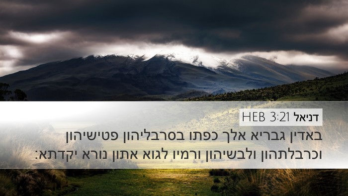 דניאל 3:21 HEB Bible Verse Image