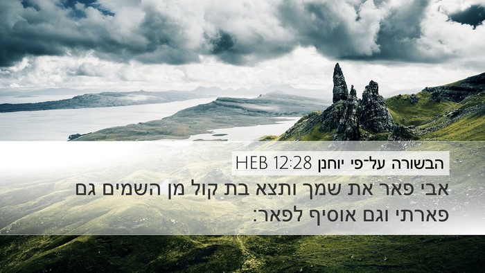 הבשורה על־פי יוחנן 12:28 HEB Bible Verse Image