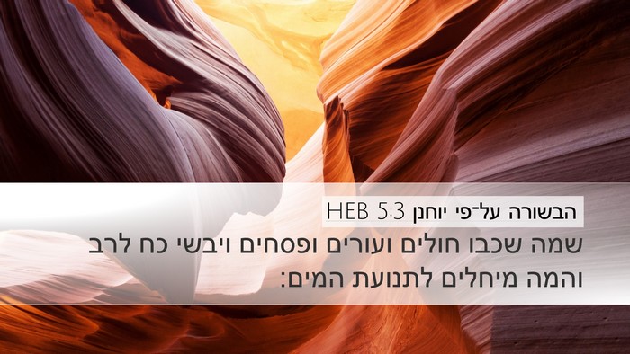 הבשורה על־פי יוחנן 5:3 HEB Bible Verse Image