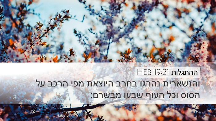 ההתגלות 19:21 HEB Bible Verse Image