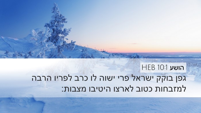 הושע 10:1 HEB Bible Verse Image