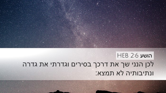 הושע 2:6 HEB Bible Verse Image