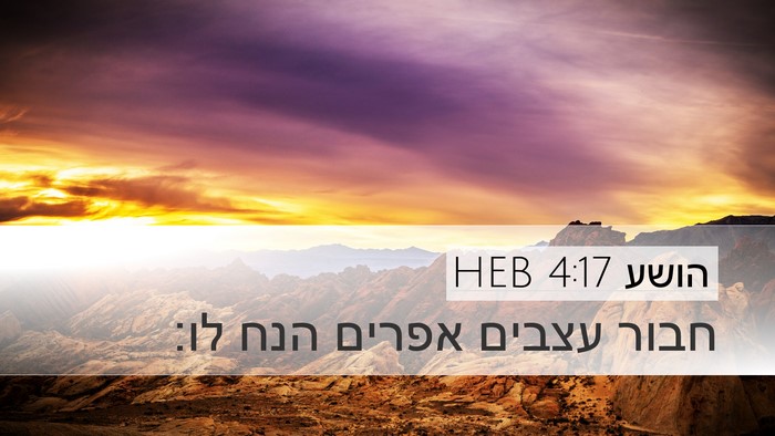 הושע 4:17 HEB Bible Verse Image