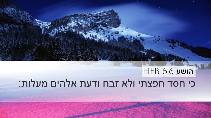 הושע 6:6 HEB Bible Verse Image
