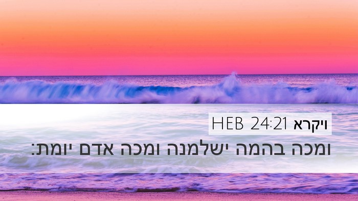 ויקרא 24:21 HEB Bible Verse Image