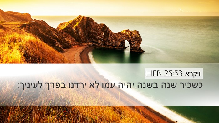 ויקרא 25:53 HEB Bible Verse Image