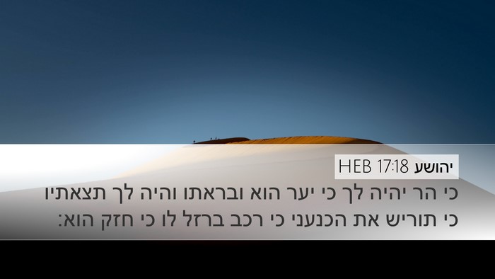 יהושע 17:18 HEB Desktop Wallpaper - כי הר יהיה לך כי יער הוא - Desktop Bible Verse Wallpaper