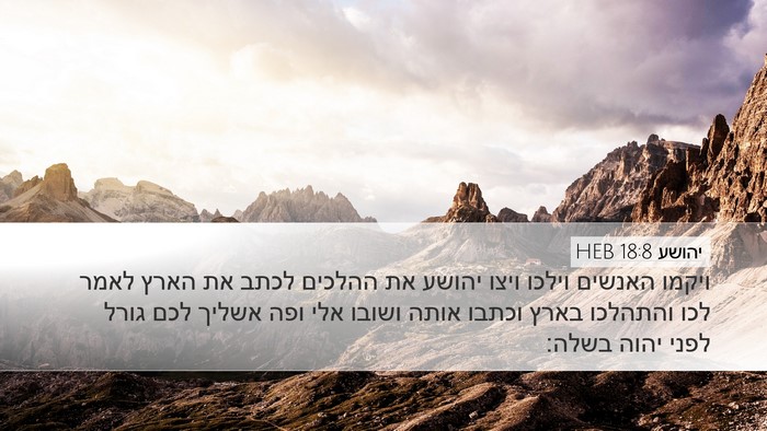 יהושע 18:8 HEB Bible Verse Image