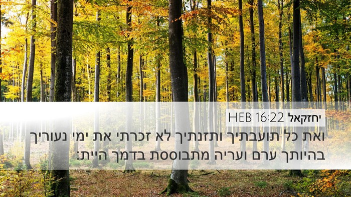 יחזקאל 16:22 HEB Bible Verse Image