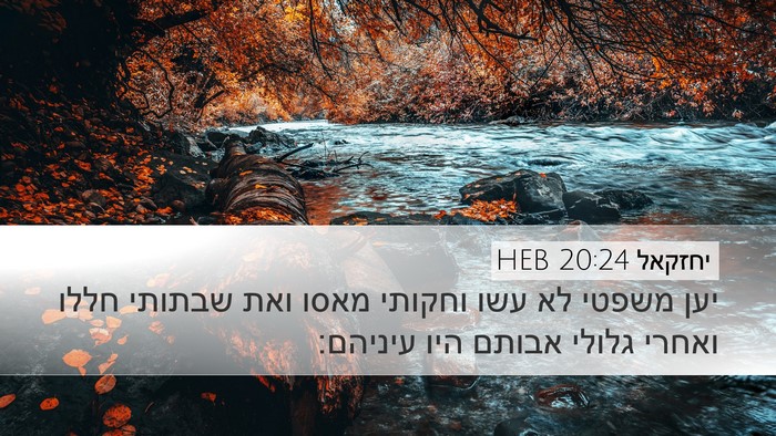 יחזקאל 20:24 HEB Bible Verse Image