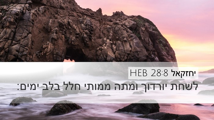 יחזקאל 28:8 HEB Bible Verse Image