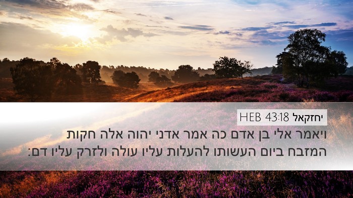 יחזקאל 43:18 HEB Bible Verse Image