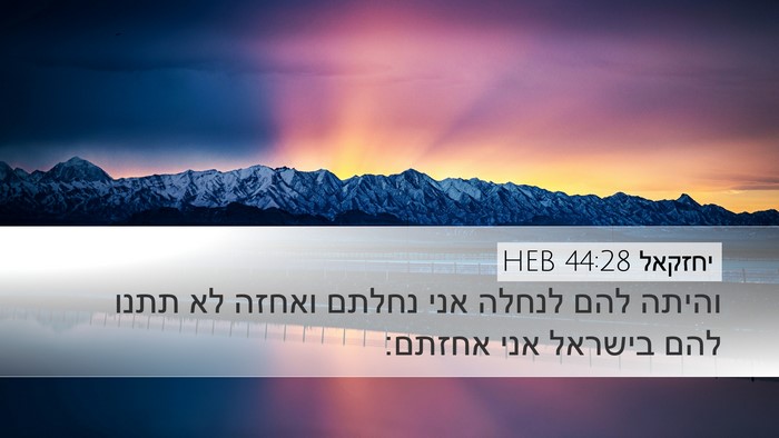 יחזקאל 44:28 HEB Bible Verse Image