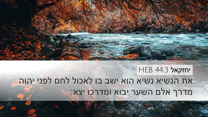 יחזקאל 44:3 HEB Bible Verse Image