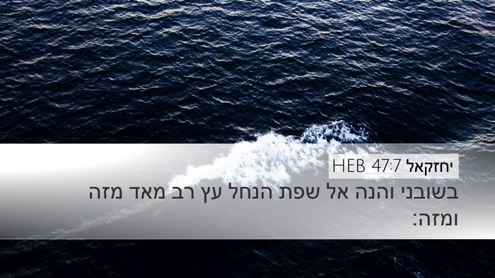 יחזקאל 47:7 HEB Bible Verse Image