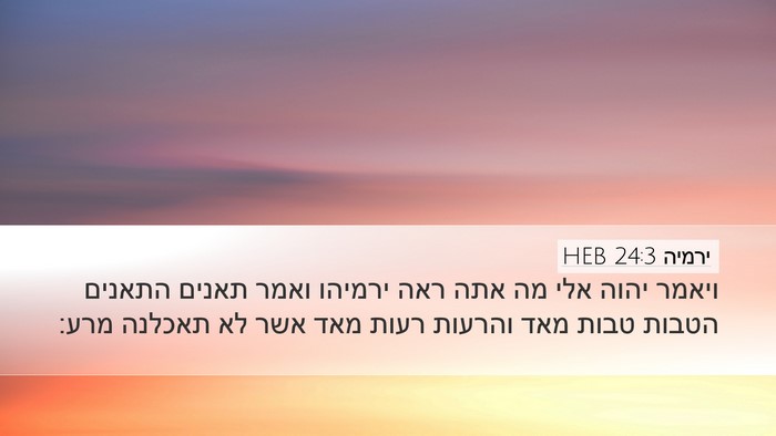 ירמיה 24:3 HEB Bible Verse Image
