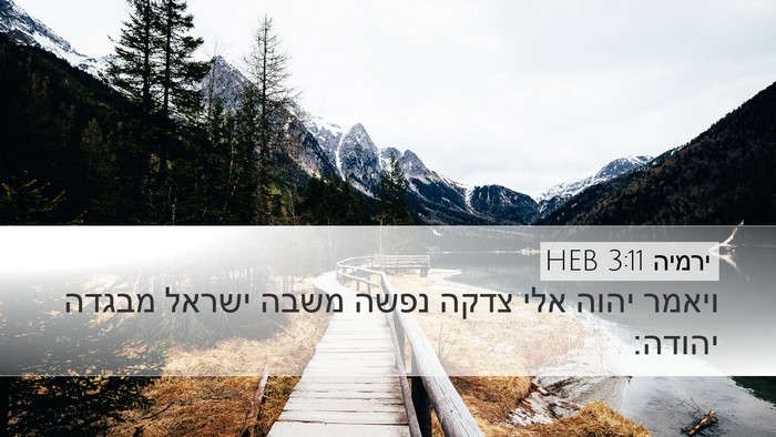 ירמיה 3:11 HEB Bible Verse Image