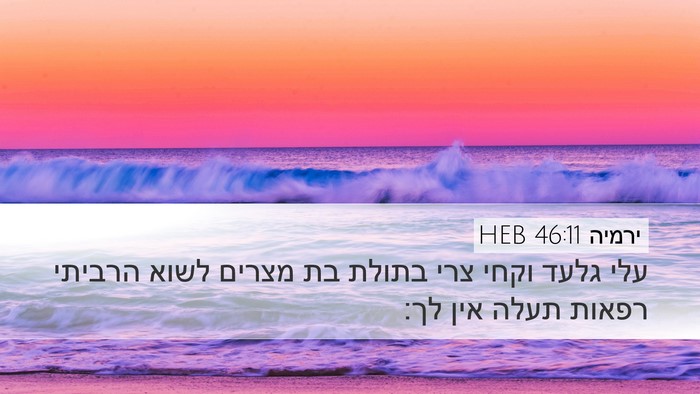ירמיה 46:11 HEB Bible Verse Image