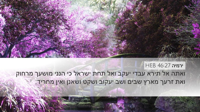 ירמיה 46:27 HEB Bible Verse Image